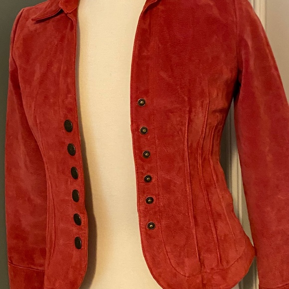 Red Suede Jacket - Picture 10 of 13